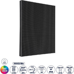 NEOWALL 41024 Module για Οθόνες Video Wall 25x25cm 64x64px P3.91 LED 45W 3840Hz 4096 Dots 1900cd/m Nits DC 5V Εσωτερικού Χώρου IP31 Full Color S1/16 14Bits - Kinglight SMD2121 - Αριστερό - Μ25 x Π1.2