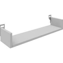 Ραφιέρα τοίχου Derva pakoworld σε λευκή απόχρωση 60x15x10cm