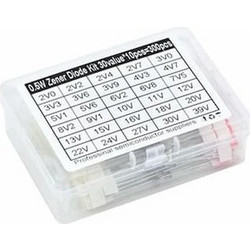 Σετ διόδων Zener 300τεμ. 2-39V 0.5W