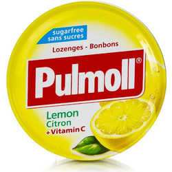 Pulmoll Βιταμίνη C Καραμέλες για Βήχα Ερεθισμένο Λαιμό & Πονόλαιμο Λεμόνι 50gr