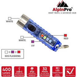 AlpinPro Tiny S11-BE Επαναφορτιζόμενος Φακός Led Αδιάβροχος IP65 400lm