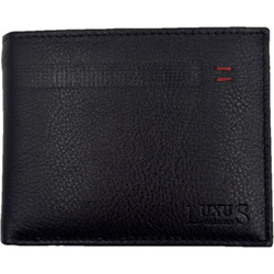 Luxus 6201D Ανδρικό Δερμάτινο Πορτοφόλι Μαύρο