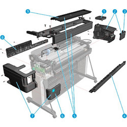 Ink Door Cover SV Kit HP (F9A30-67014)