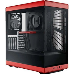 Hyte Y40 Red Gaming Midi Tower Κουτί Υπολογιστή με Πλαϊνό Παράθυρο