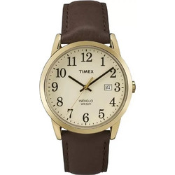 Timex Easy Reader Ανδρικό Ρολόι με Καφέ Δερμάτινο Λουράκι TW2P75800