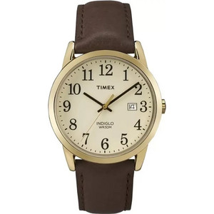 Timex Easy Reader Ανδρικό Ρολόι με Καφέ Δερμάτινο Λουράκι TW2P75800