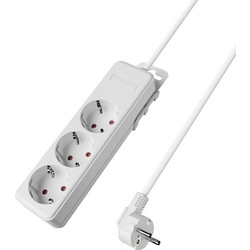 Πολύπριζο Xline 3Θ. 3X1,5mm 5m Καλώδιο Με Βάση Στήριξης - BY72-00035