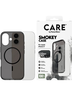 Διάφανη Θήκη CARE by Panzerglass Smokey με Black MagSafe για iPhone 17