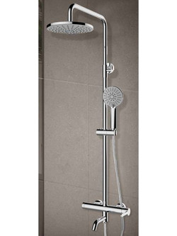 ΣΤΗΛΗ ΝΤΟΥΖ 3 ΡΟΩΝ , ΜΕ ΡΟYΞΟΥΝΙ ΣΠΑΣΤΟ INOX CARLA 690650C