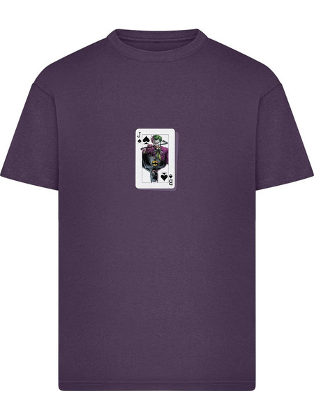 Batman the Joker Card Loose Tee purplenight