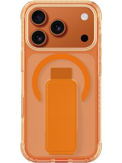 AmazingThing Titan Pro Holder Back Cover Σιλικόνης / Δερματίνης για iPhone 17 Pro Max - Πορτοκαλί