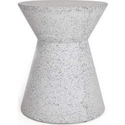 Σκαμπό Biella Terazzo Grey Black (35x35x44) Soulworks 0800001 - Soulworks Γκρι Μαύρο