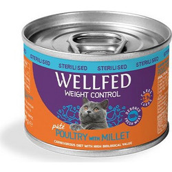 Wellfed Sterilised Adult Weight Control with Poultry & Millet 200gr