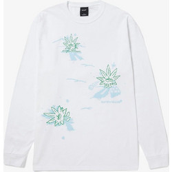 HUF Men Green Buddy Winter Things Long Sleeve - WHITE - TS02063-WHITE