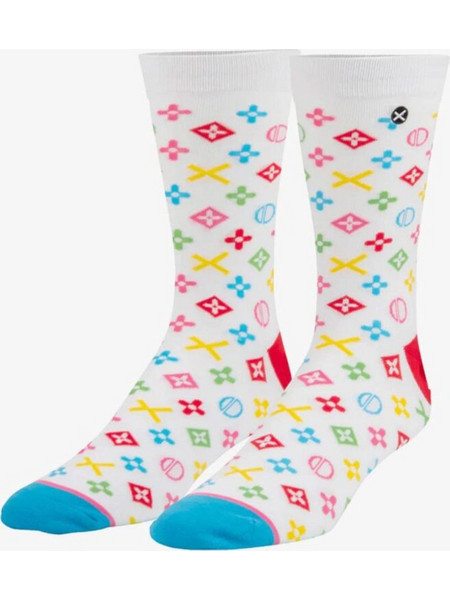 ODD SOX Paris Ανδρικές Κάλτσες Ψηλές με Σχέδια Πολύχρωμες 055532