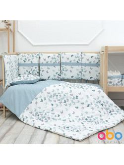 Abo Butterfly Σετ Κούνιας 70x140cm Mint 8τμχ