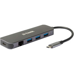 D-Link DUB-2334 USB Hub 3.0 με 4 Θύρες USB-A / USB-C / Ethernet