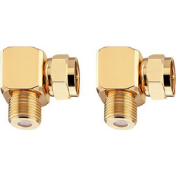 Oehlbach Antenna F-AD 90 Γωνιακός Αντάπτορας F-plug (2 Τεμάχια)