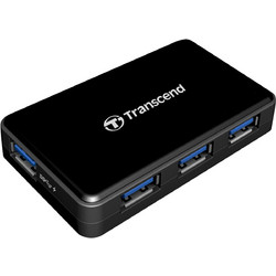 Transcend TS-HUB3K USB Hub 3.0 USB-A με 4 Θύρες USB-A & Εξωτερική Παροχή Ρεύματος