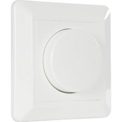999-0006 Ροοστάτης Dimmer Τοίχου LED AC100-240V 400W IP20 Μ8.4 x Π8.4 x Υ4.5