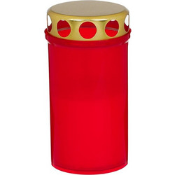 Εκκλησιαστικό Κερί Κόκκινο με Καπάκι O6x11.5cm