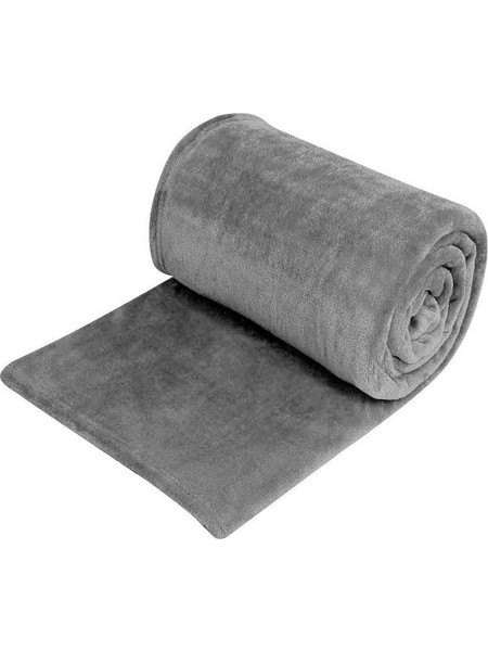 Κουβέρτα Βελουτέ Μονή Γκρι 220x150cm