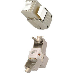 Βύσμα Keystone RJ45 CAT6A Power On KJ-C6A-F001-S FTP Toolless με καπάκι προστασίας