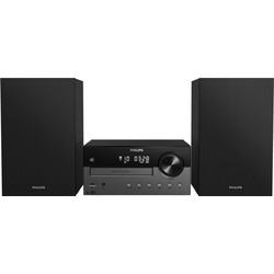 Philips TAM4505 Ηχοσύστημα Hi-Fi 2.0 60W με CD / Digital Media Player και Bluetooth Black Silver