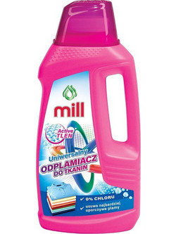 MILL Active Oxygen Stain Remover for Fabrics Universal, 0% Chlorine, Removes the Most Stubborn Stains, 1.6l (4-pack)