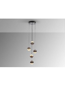 Orbes 276542 LAMP 5L Μαύρο με Χαλκό και Μπρούντζο Ρυθμιζόμενη Dimmable 36W LED Bronze Χάλκινο