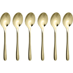 Sambonet Taste PVD 6 Espresso Spoon Set