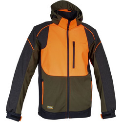 Κυνηγετικό Ελαστικό Softshell Jacket Cofra Seewald clay brown/black/orange - ΠΡΑΣΙΝΟ