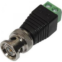BNC Male connector to terminal 2.1mm DC jack Well BNC-M-TBS
