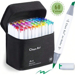 Alcohol Markers διπλής μύτης σετ 60 τεμ