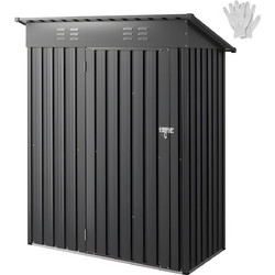 VEVOR Μεταλλικό Κήπος Αποθήκη 1533x876x1815mm με Κεκλιμένη Οροφή και Κλειδωμένη Πόρτα GJF53FTHHSMSOZT3V001V0