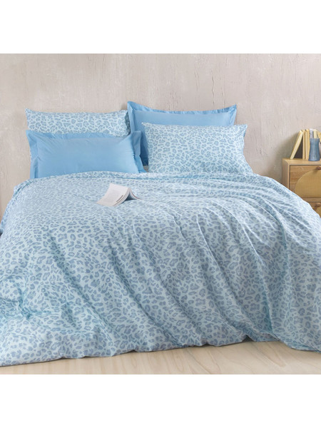 Κουβερλί Υπέρδιπλο (Σετ 220x240) Rythmos Nova Nala Blue