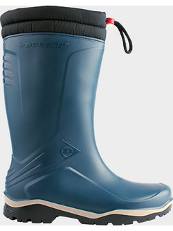 Dunlop Blizzard Γαλότσες Εργασίας Γονάτου με Γούνα Μπλε
