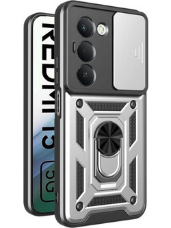 Bodycell Armor Slide Back Cover Silver (Xiaomi Note 10 5G)