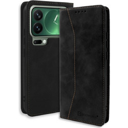 Bodycell Book Case Pu Leather Θήκη Black (Xiaomi 17 Pro Max)