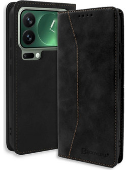 Bodycell Book Case Pu Leather Θήκη Black (Xiaomi 17 Pro Max)