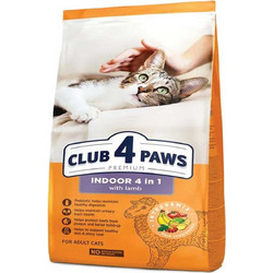 Club 4 Paws Premium Indoor 4 In 1 with Lamb 14kg