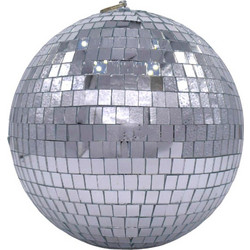 Disco χριστουγεννιάτικη μπάλα σε ασημί απόχρωση 20 εκ