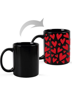 I-Total Hearts Κούπα Κεραμική Κόκκινη XL1300A