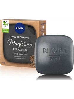 Nivea Naturally Clean Carbon Active Μπάρα Σαπουνιού Καθαρισμού Προσώπου 75gr