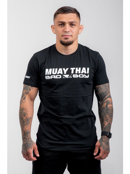 BAD BOY SPORTS MUAY THAI T-SHIRT BB-000018-BW Μαύρο