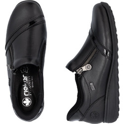 Ανατομικά Comfort Casual παπούτσια της RIEKER - Μαύρο