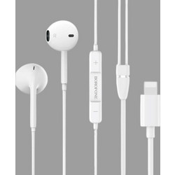 Borofone BM32 Plus Handsfree Earbud Lightning White