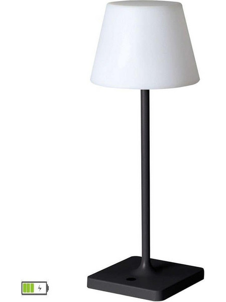 Viokef 4276100 Πορτατίφ Αφής LED με Μπαταρία Λευκό Μαύρο Φ15xΥ38cm