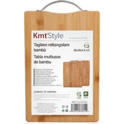 Πολυχρηστικός Ξύλινος Δίσκος Κουζίνας από Bamboo 30x20 cm 5403341
