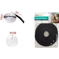Αυτοκόλλητη Ταινία Velcro (χριτς-χρατς) Μαύρη 6mm*6m KMT Tools 8435545711982